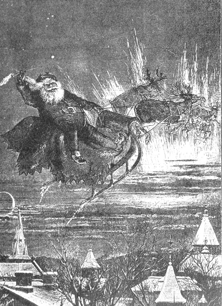 Et besøk fra St. Nicholas, 1860-tallet av Thomas Nast