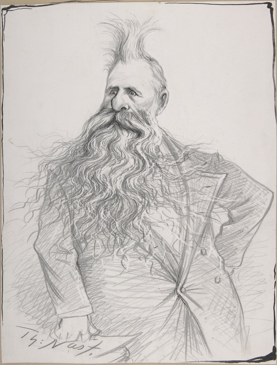 Karikatur av senator Joseph N. Dolph av Thomas Nast