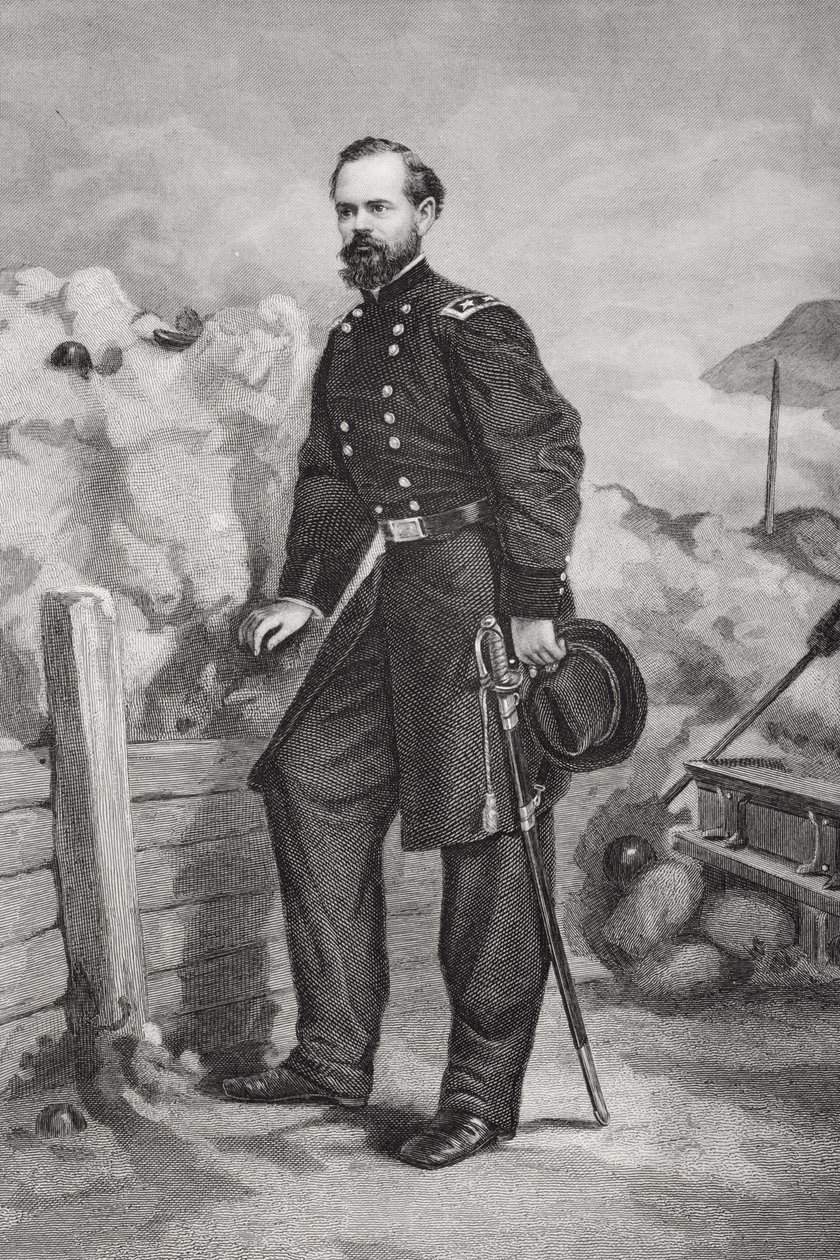 Portrett av general James Birdseye McPherson (1828-64) av Thomas Nast