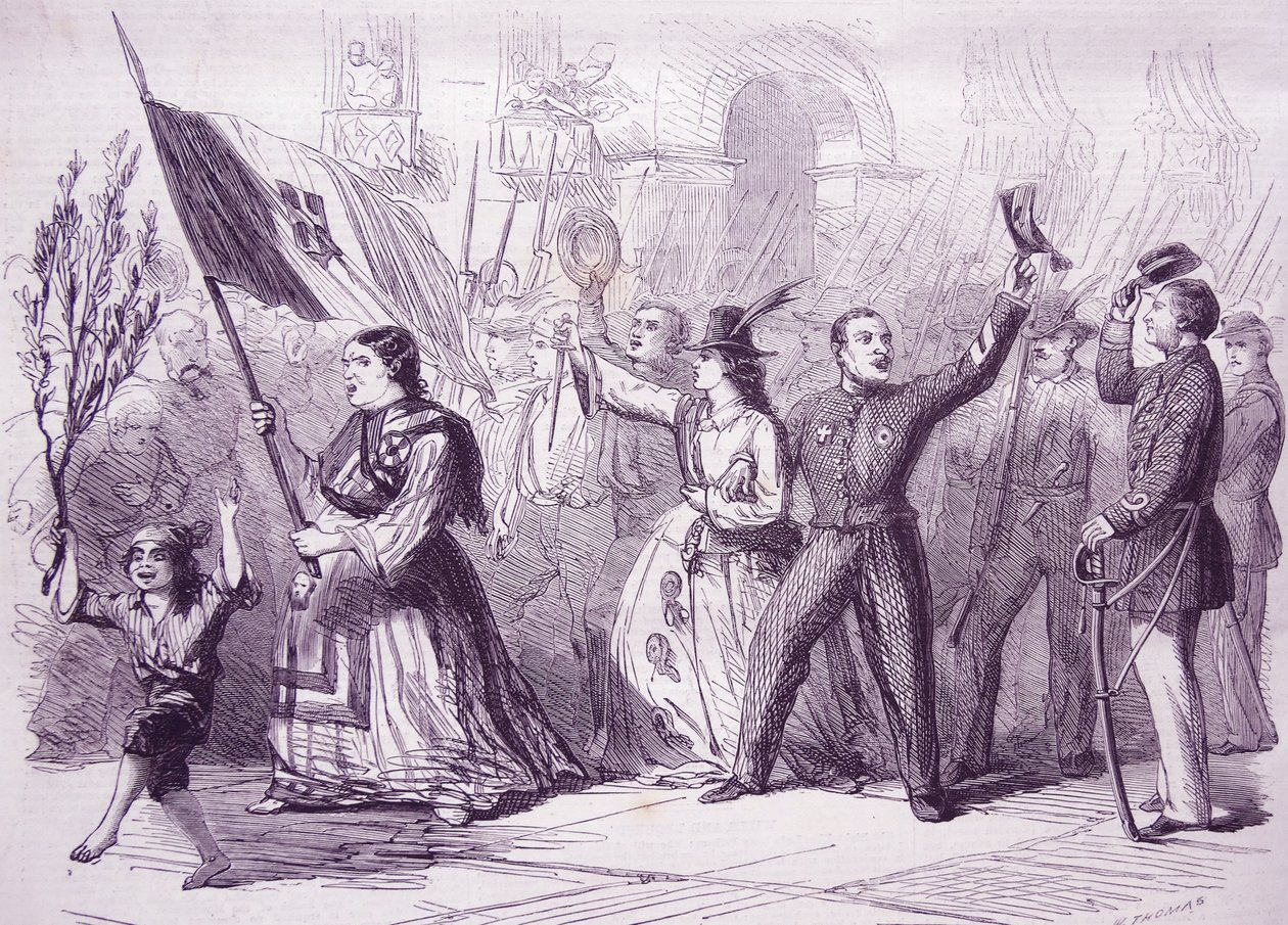 Revolusjonen i Napoli, 1860 av Thomas Nast