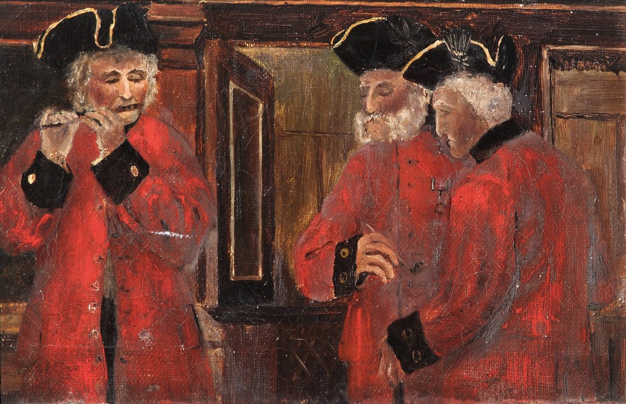 Tre Chelsea-pensjonister i avdelingen, 1885 av Thomas Parkins