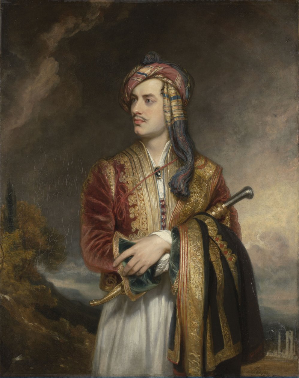 Portrett av Lord Byron i albansk kjole (1788-1824) av Thomas Phillips