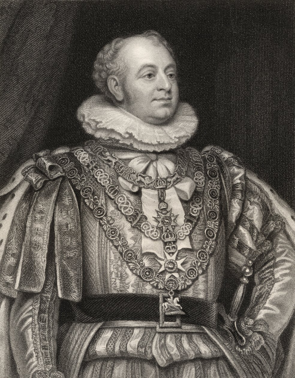 Prins Frederick, hertug av York og Albany, gravert av J. Jenkins, fra 