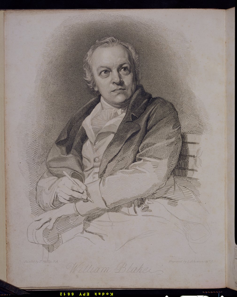 William Blake (1757-1827) gravert av Luigi Schiavonetti (1765-1810) av Thomas Phillips