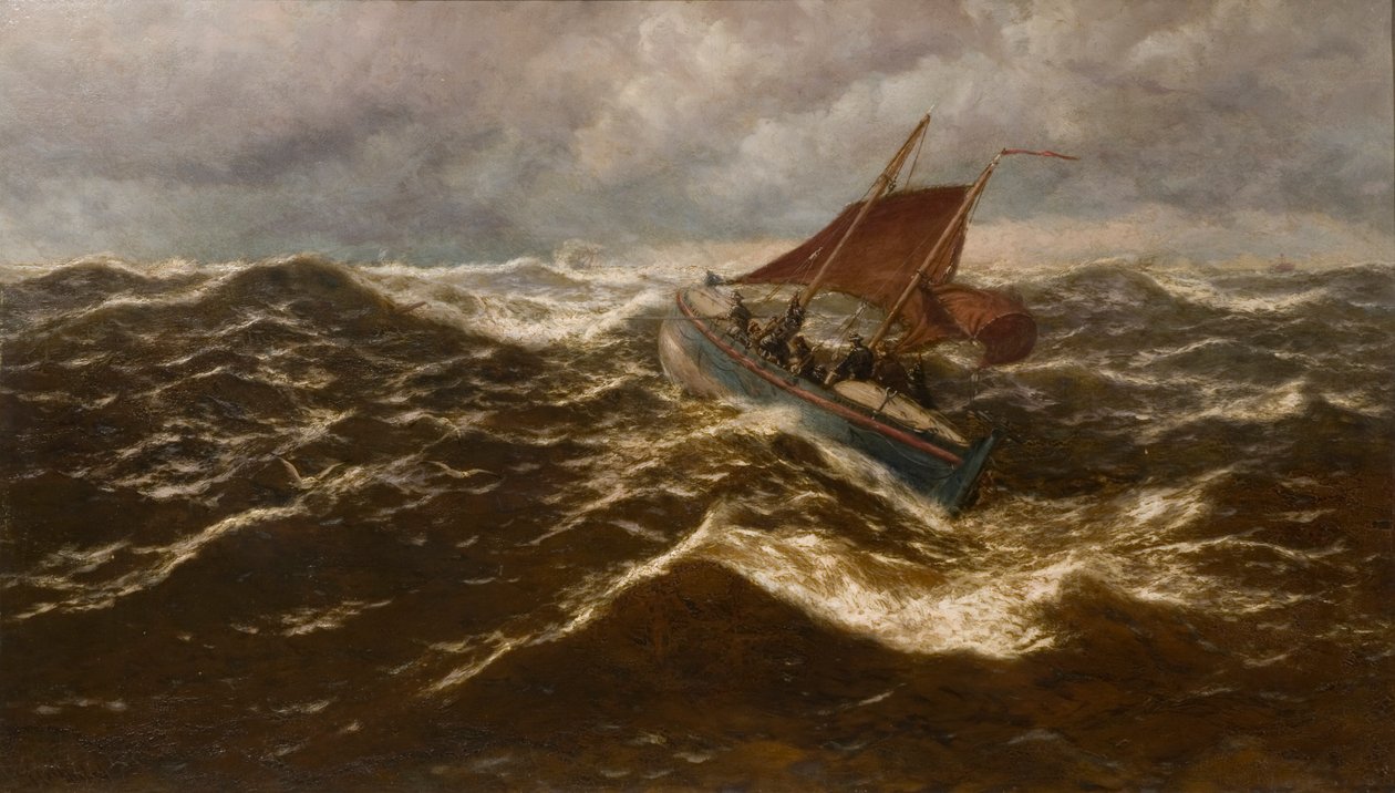 Bort til Goodwin Sands (Dover livbåt) av Thomas Rose Miles