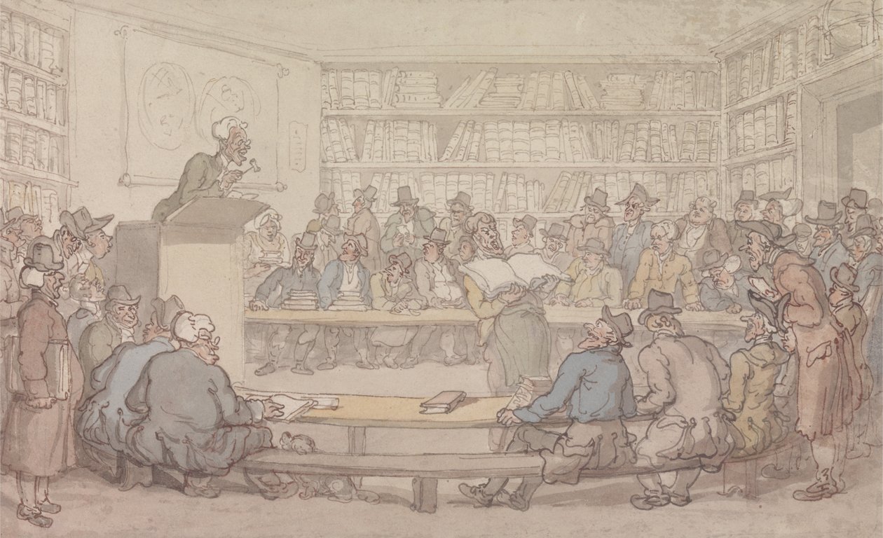 Auksjon av en bok av Thomas Rowlandson