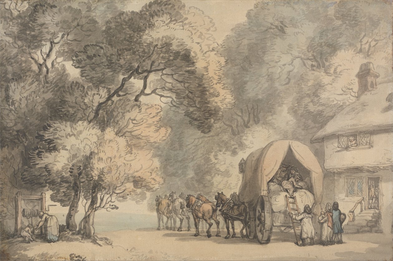 A Carriers Waggon av Thomas Rowlandson
