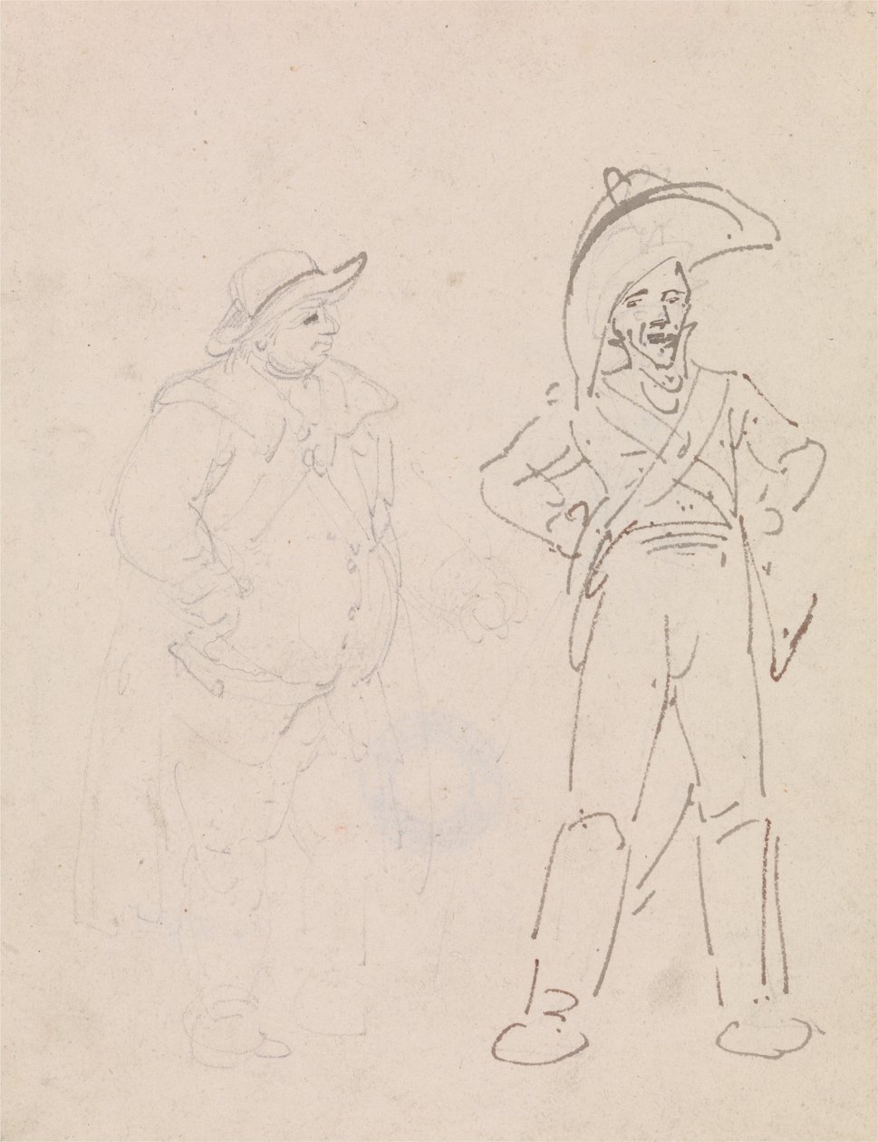En gendarme og en annen mann av Thomas Rowlandson