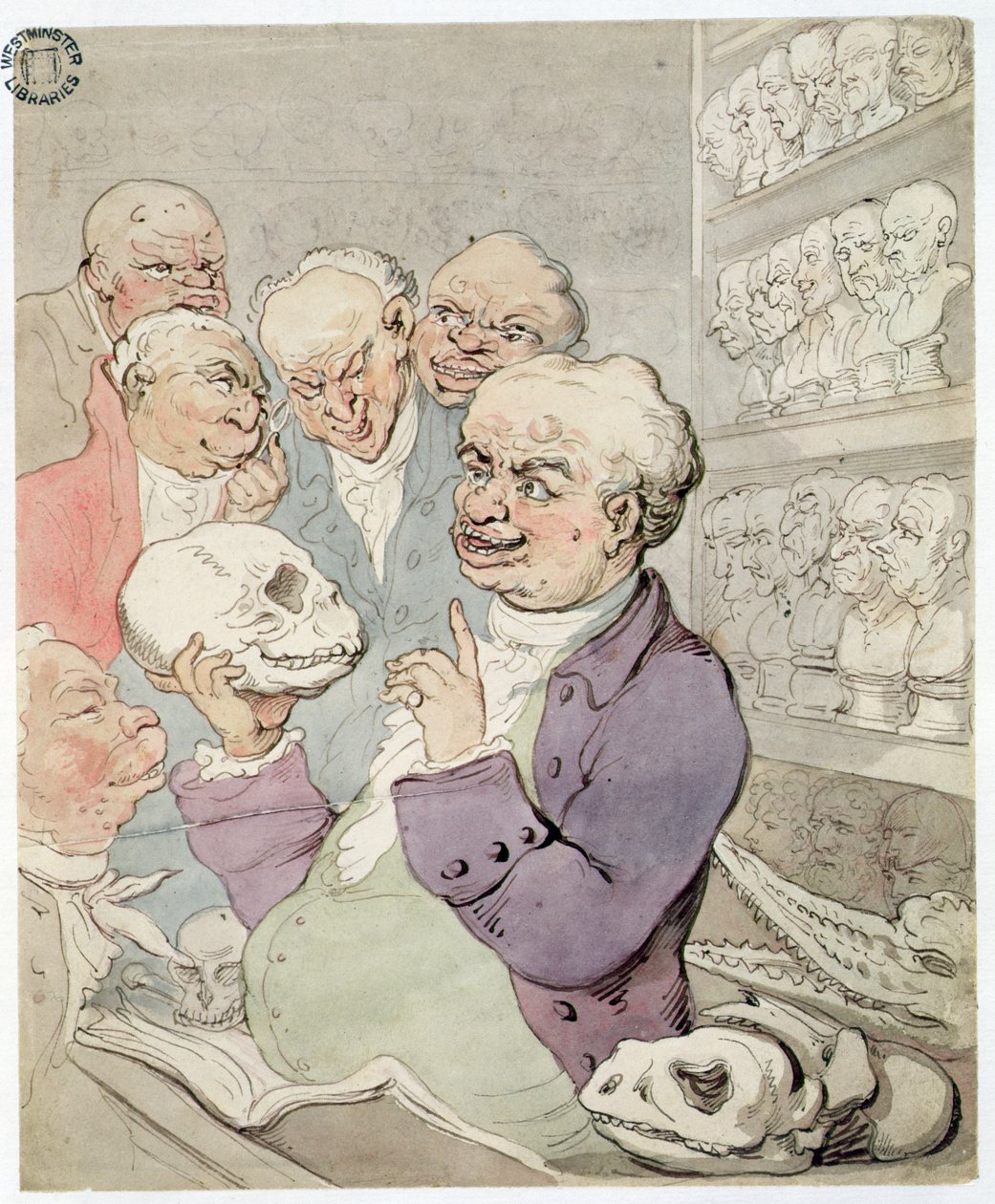En Piccadilly-forelesning i 1803 av Thomas Rowlandson