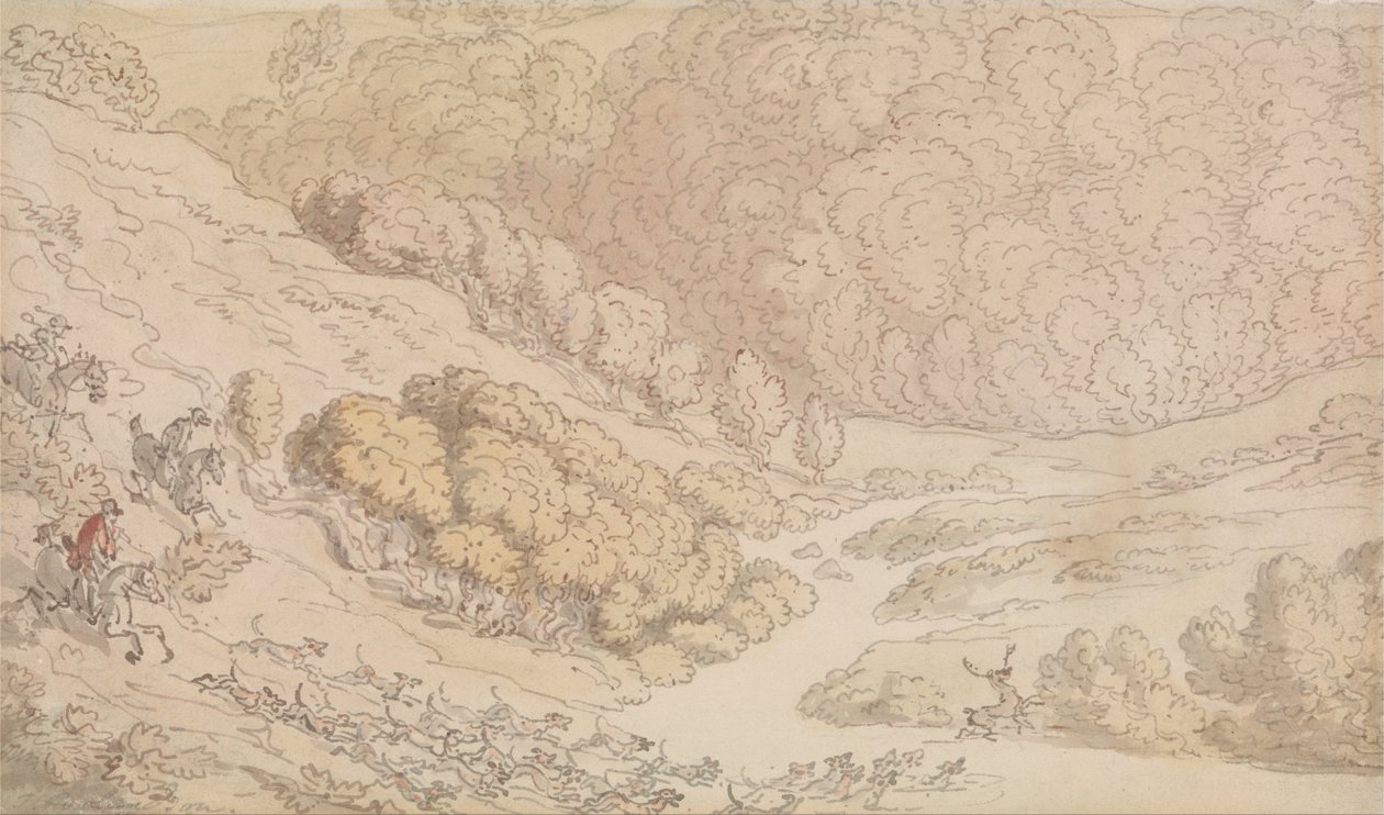 En hjortjakt på Vestlandet av Thomas Rowlandson