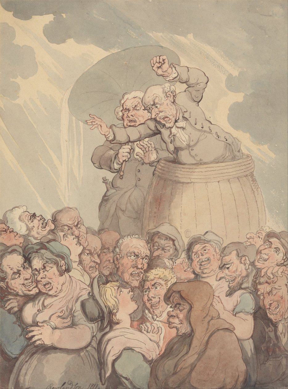 En badekarstumper av Thomas Rowlandson