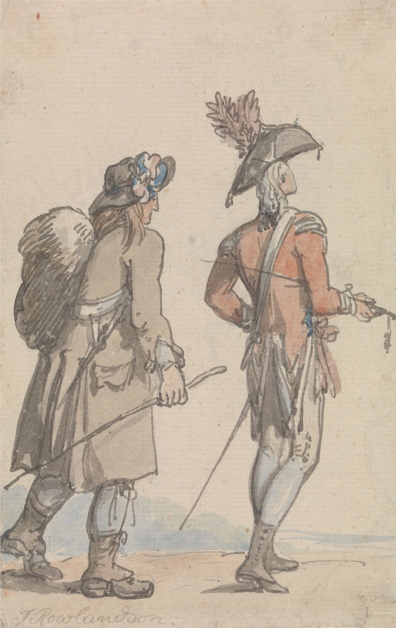 En offiser og hans tjener av Thomas Rowlandson