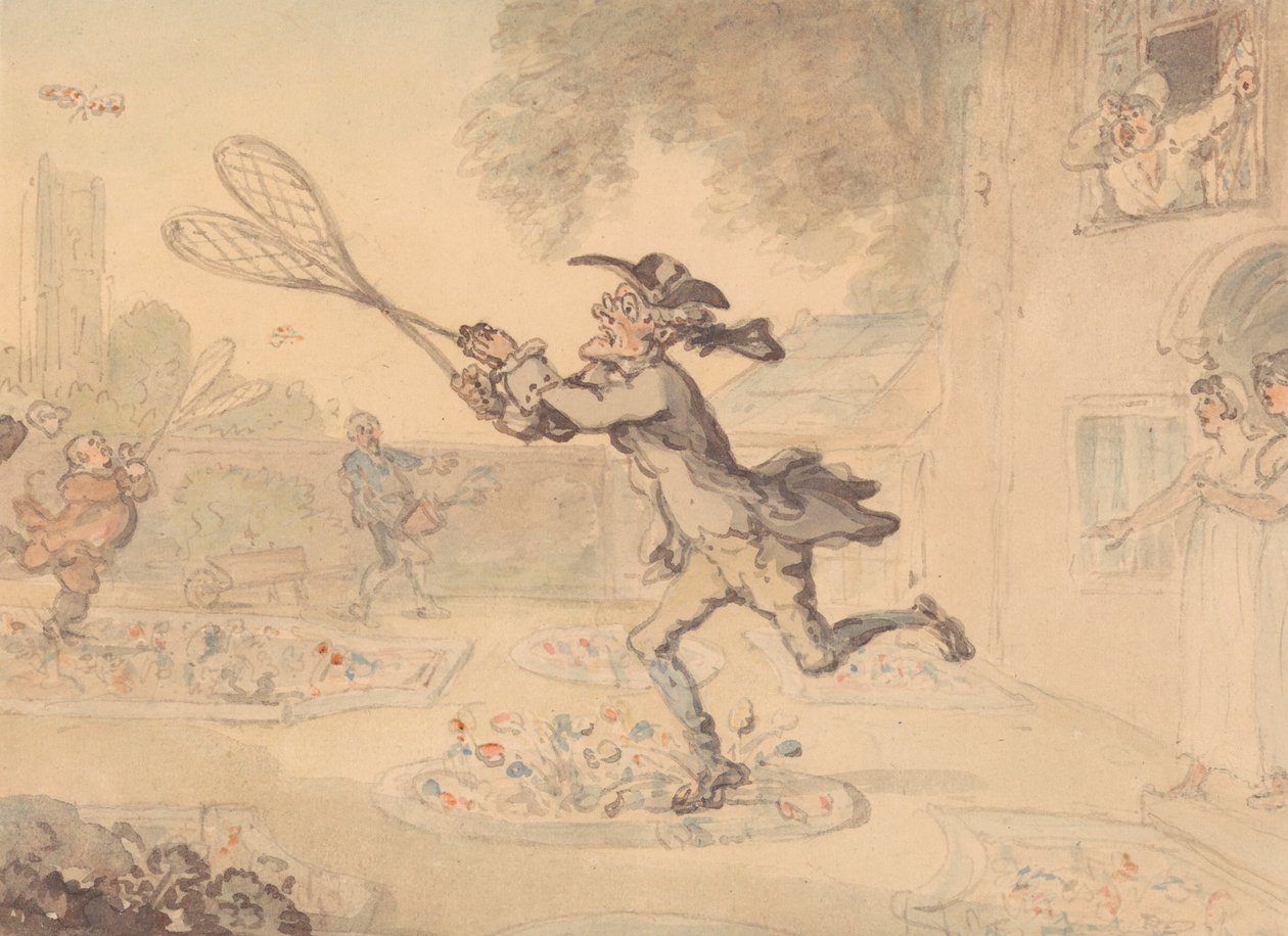 Sommerfugljakt av Thomas Rowlandson