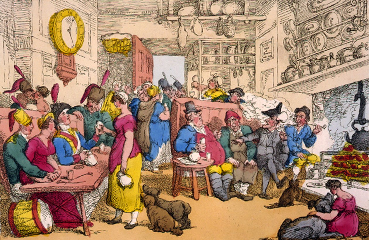 Doctor Syntax, 1820 (håndfarget etsning) (håndfarget litografi) av Thomas Rowlandson