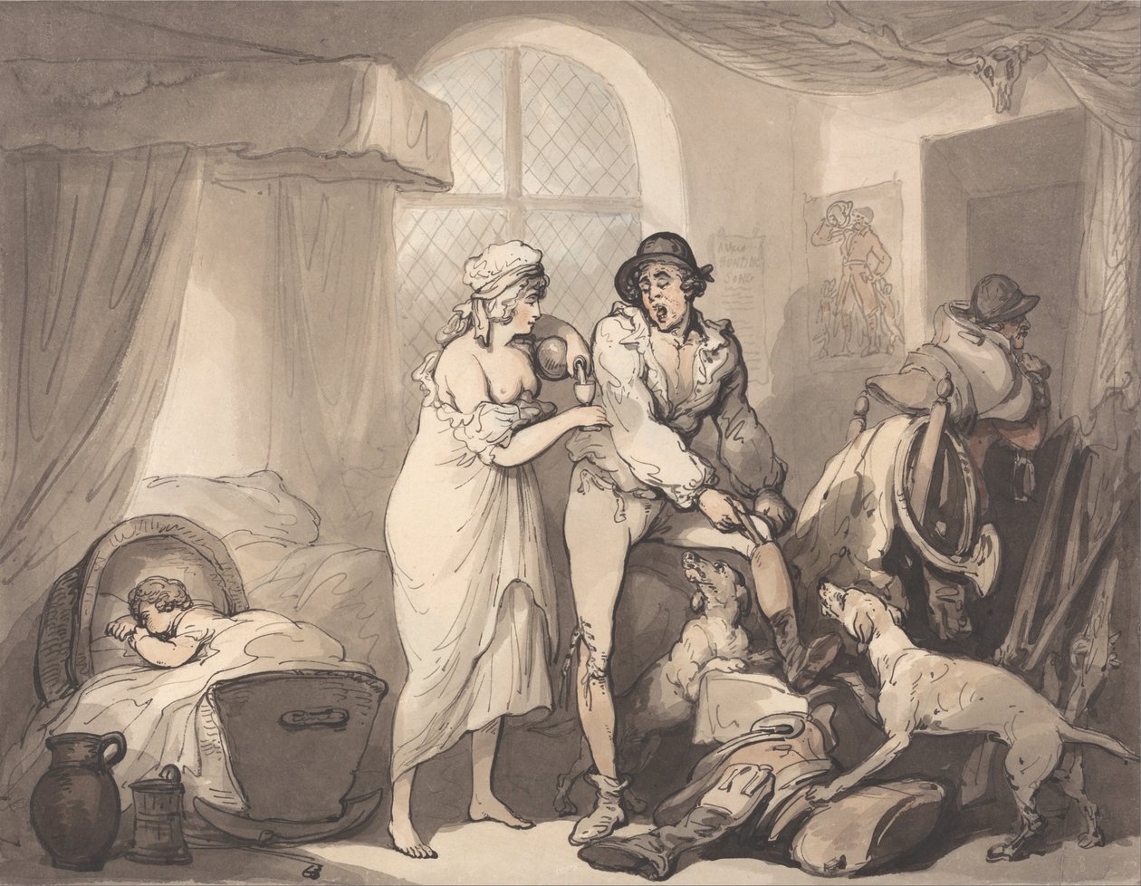 Fire OClock i landet av Thomas Rowlandson