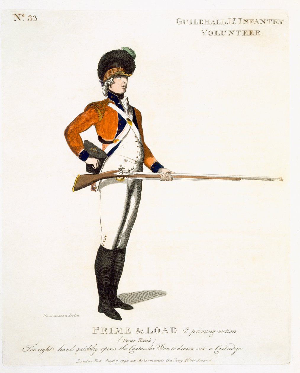 Guildhall Light Infantry Volunteer, plate 33 fra 