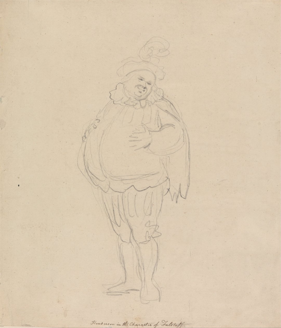 Henderson i karakteren av Falstaff av Thomas Rowlandson