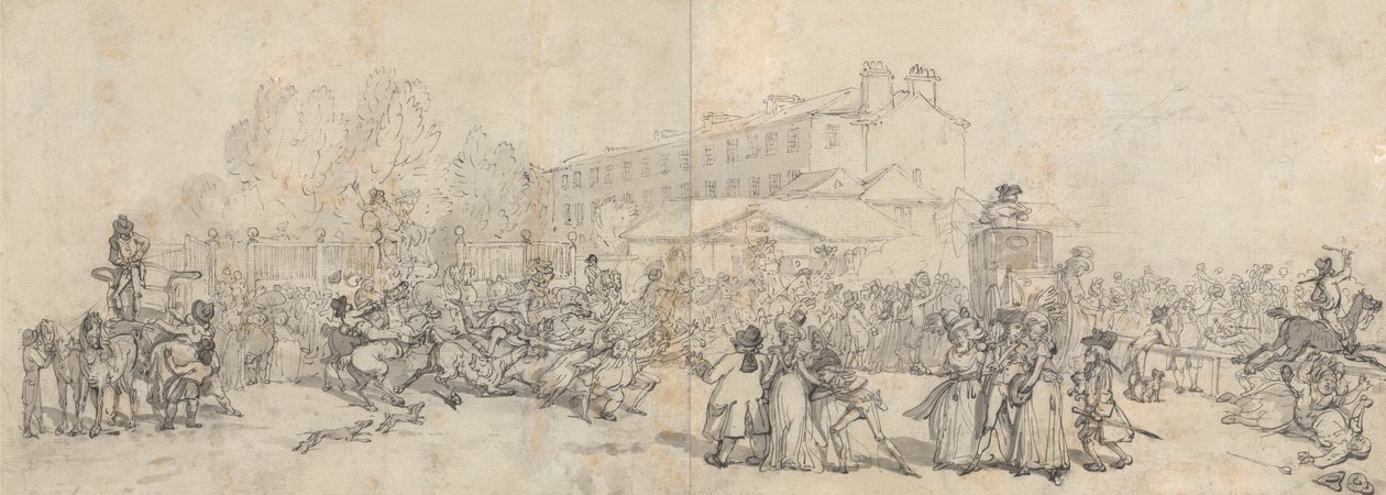 Hyde Park Corner av Thomas Rowlandson