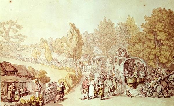 Veien til Epsom, 1812 av Thomas Rowlandson
