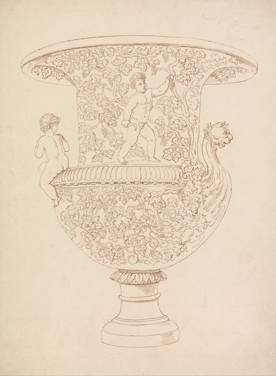 Studie av en vase av Thomas Rowlandson
