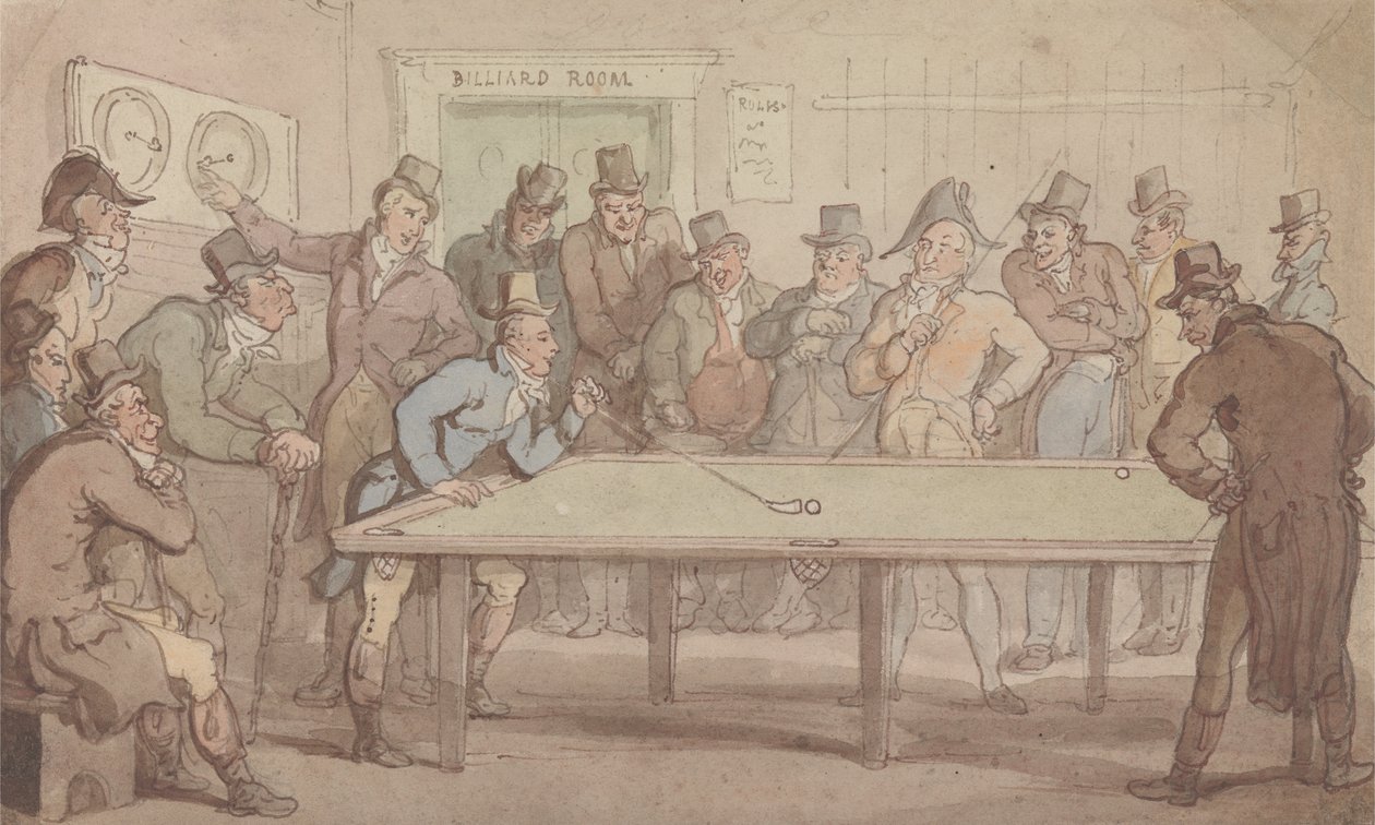 Biljardrommet av Thomas Rowlandson