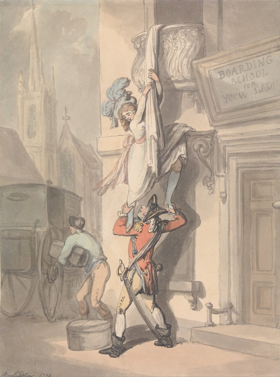 Elopement av Thomas Rowlandson