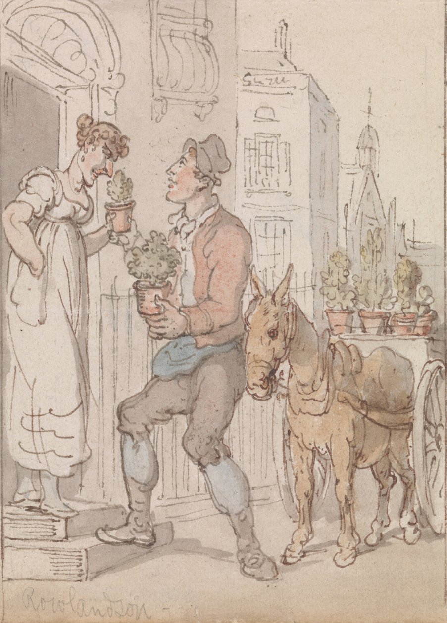Blomsterselgeren av Thomas Rowlandson