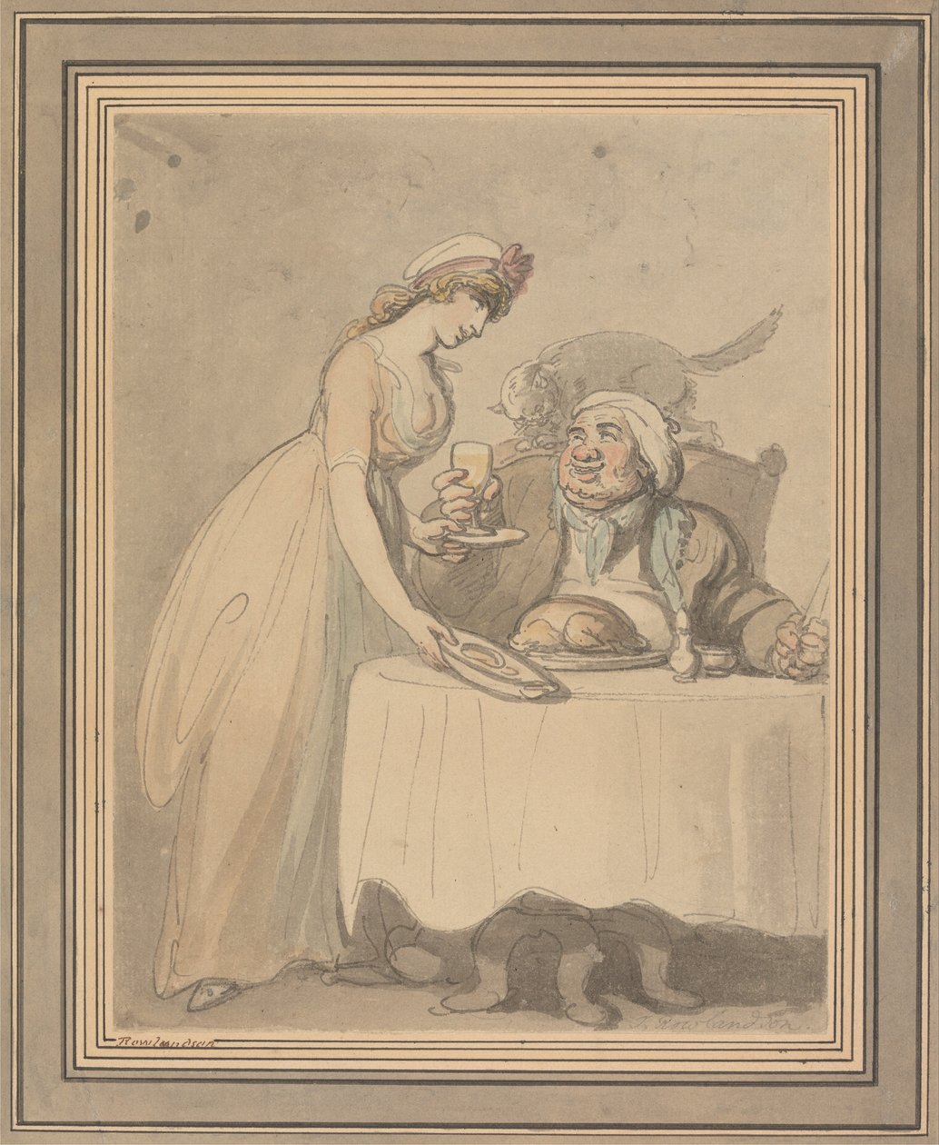 Gourmand av Thomas Rowlandson