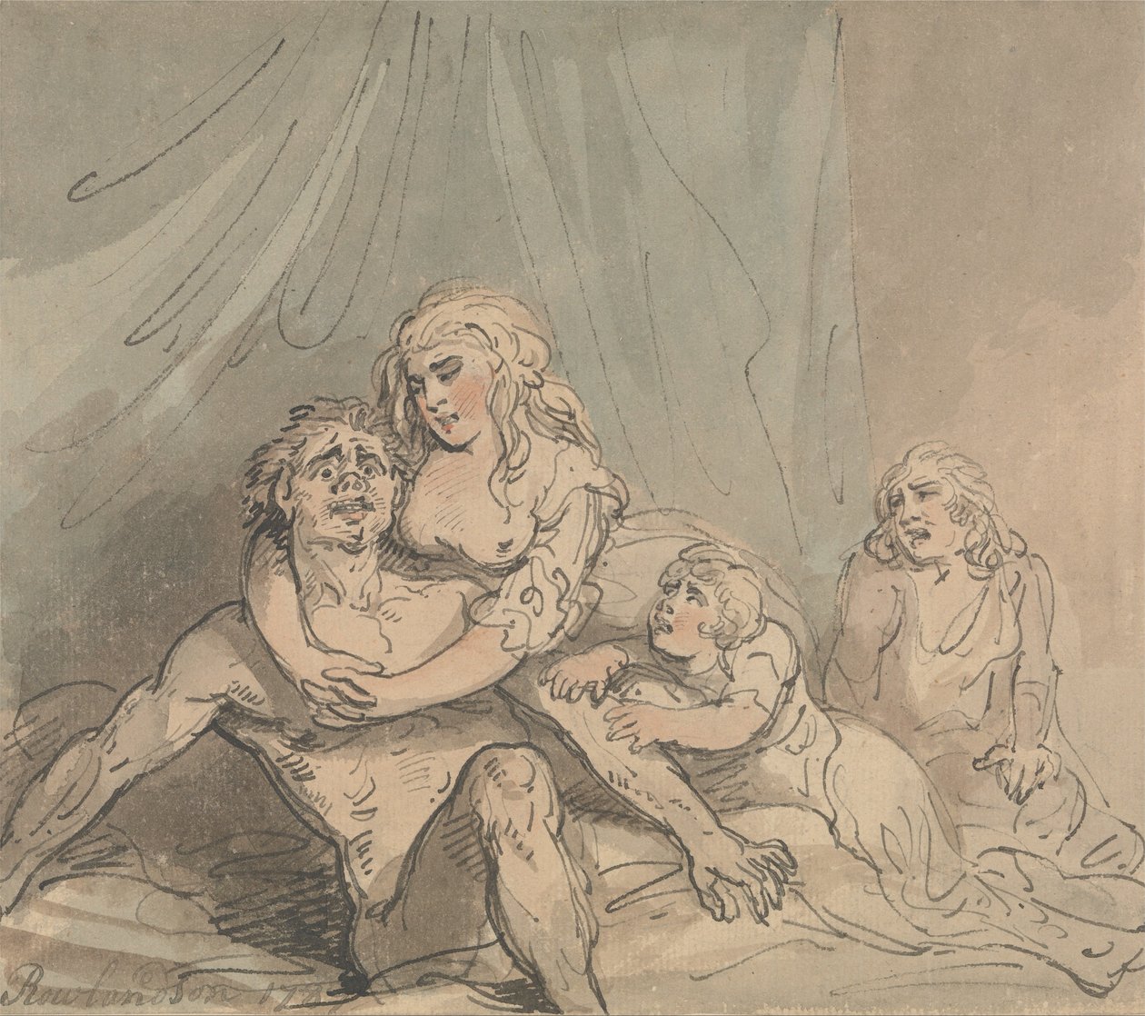 The Maniac av Thomas Rowlandson