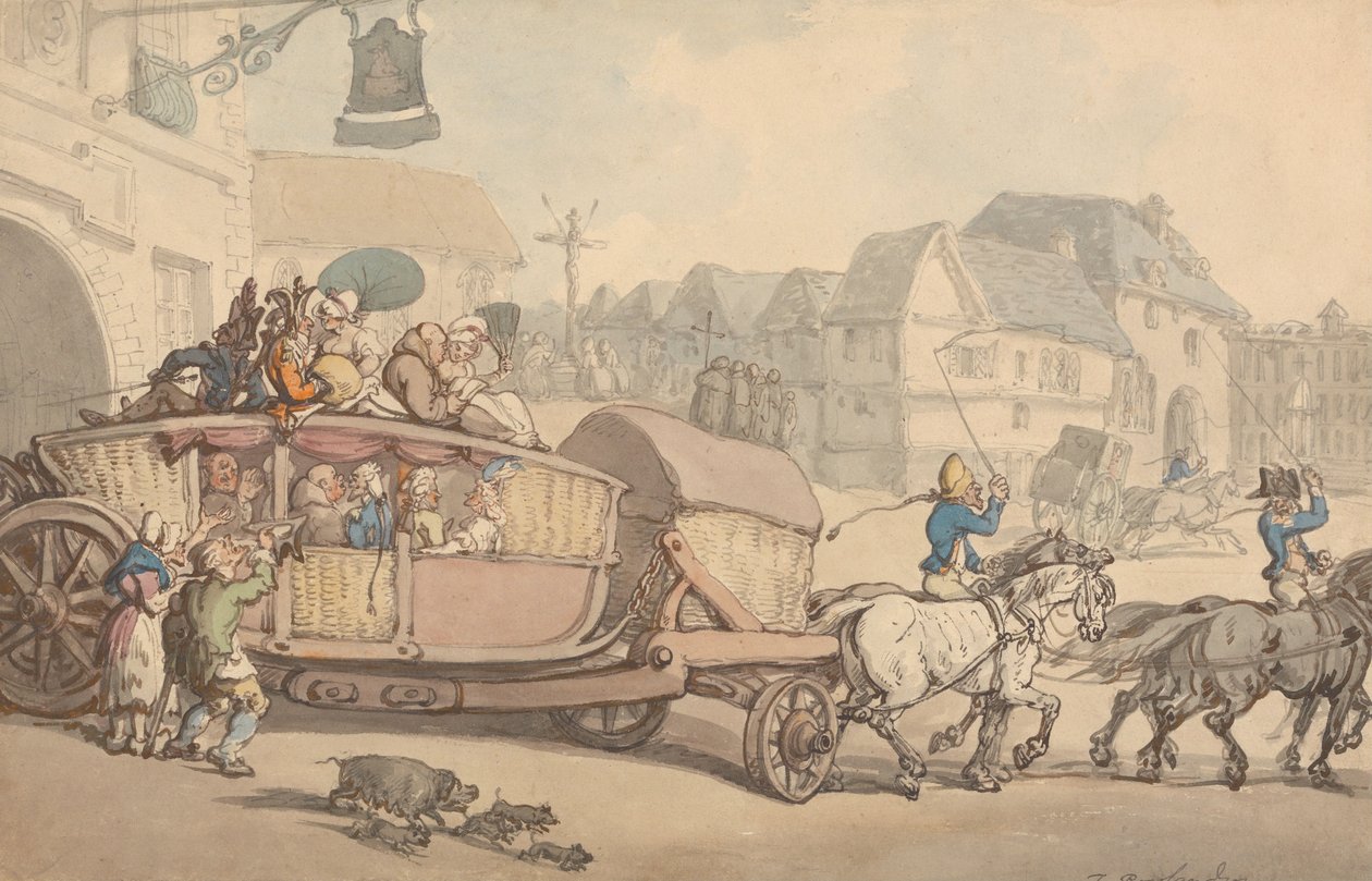 Paris -flittigheten av Thomas Rowlandson