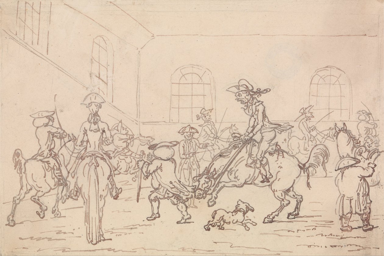 Rideskolen av Thomas Rowlandson