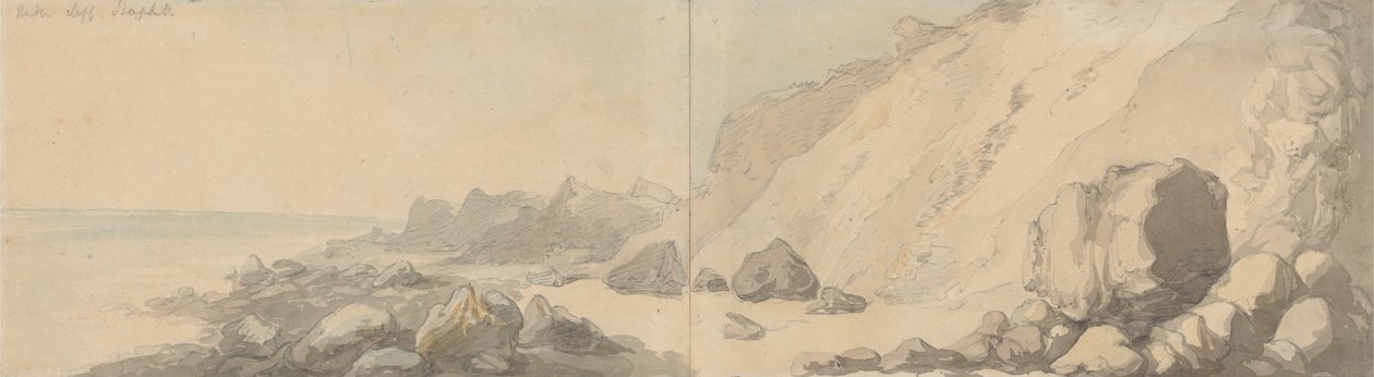 The Undercliff, Steephill, Isle of Wight av Thomas Rowlandson