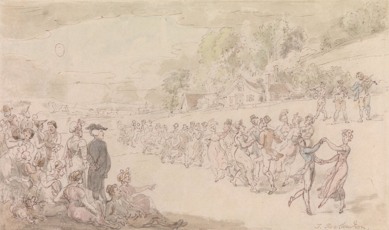 Vikar of Wakefield- Dansen av Thomas Rowlandson