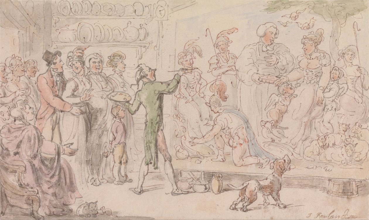 Vikar i Wakefield- Familiebildet av Thomas Rowlandson