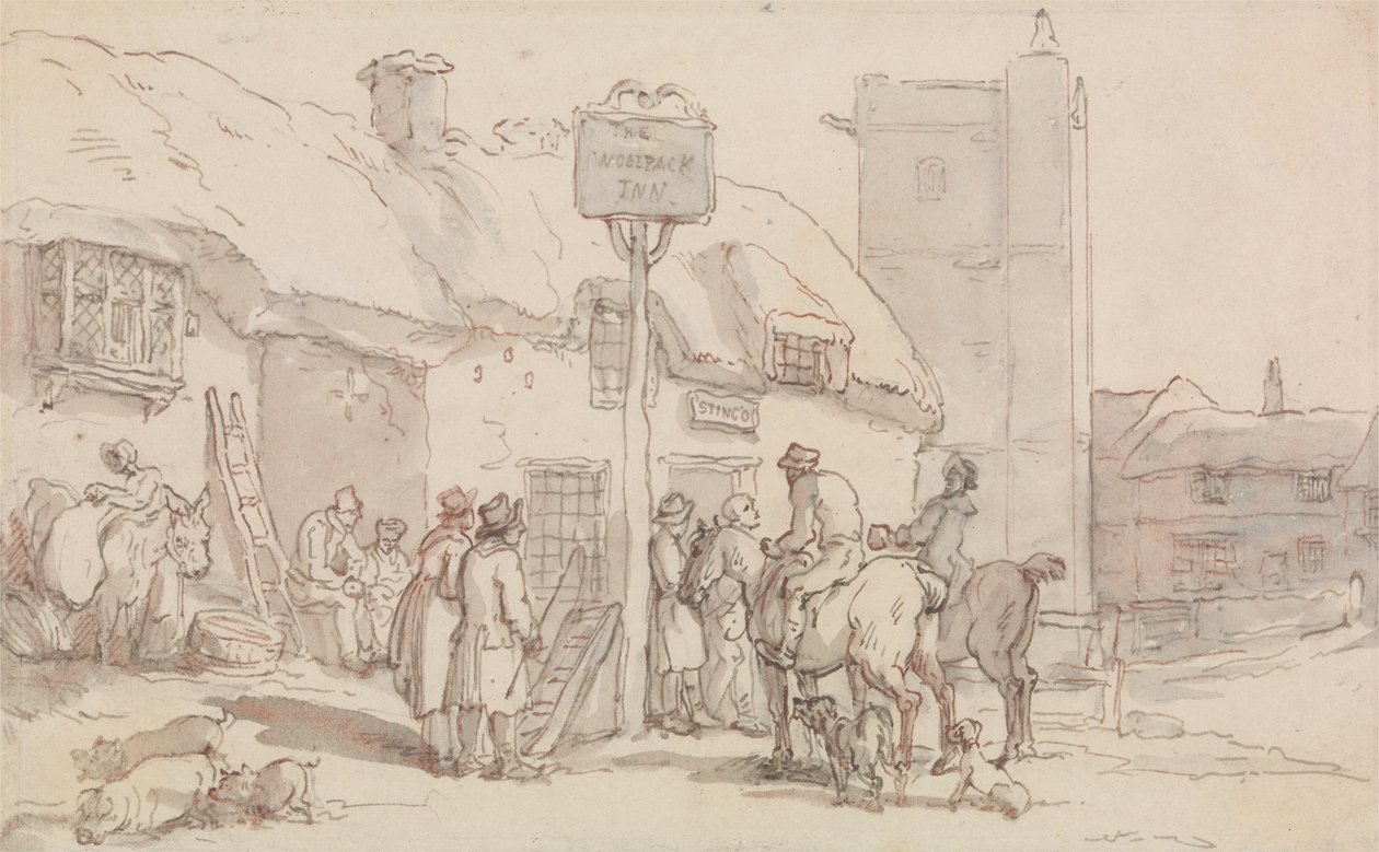 The Woolpack Inn av Thomas Rowlandson