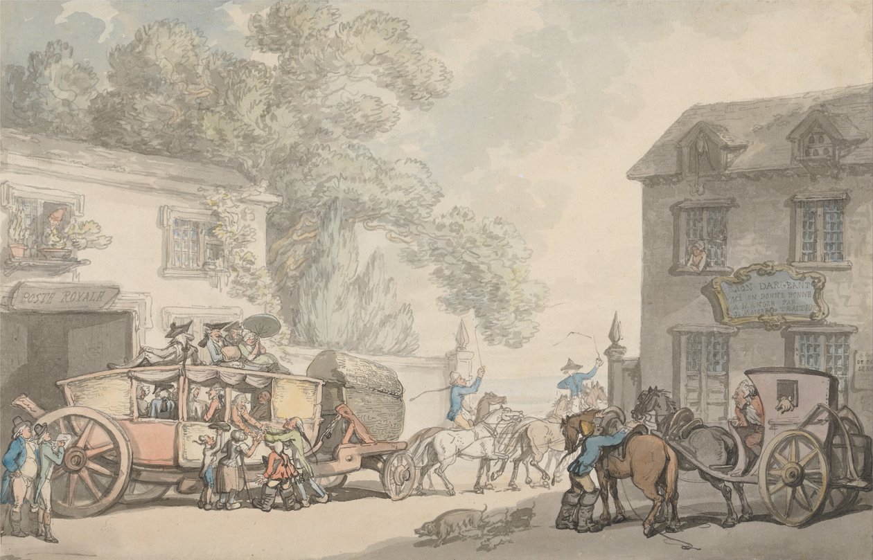 Reiser i Frankrike av Thomas Rowlandson