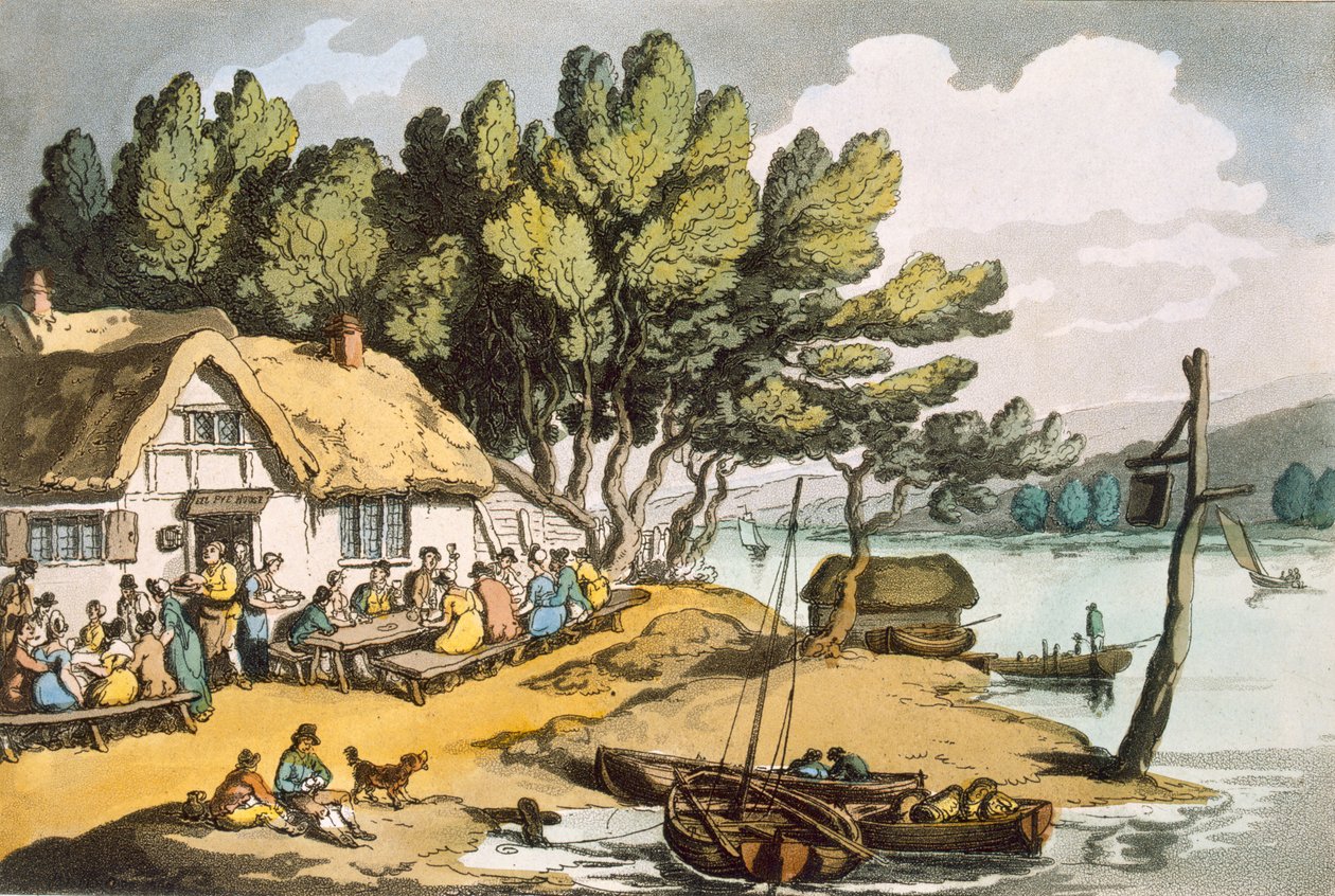 Utsikt nær Newport, Isle of Wight, fra 