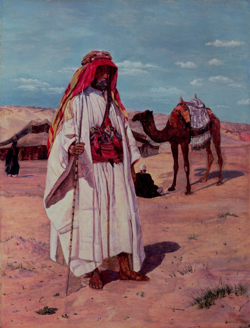 Sir Richard Burton (1821–90) i arabisk kjole, 1854 av Thomas Seddon