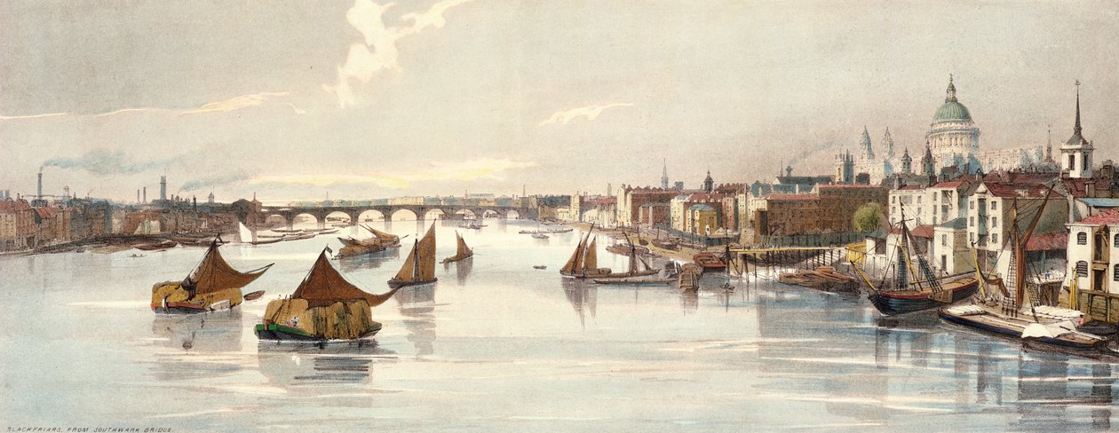 Blackfriars, fra Southwark Bridge, fra 