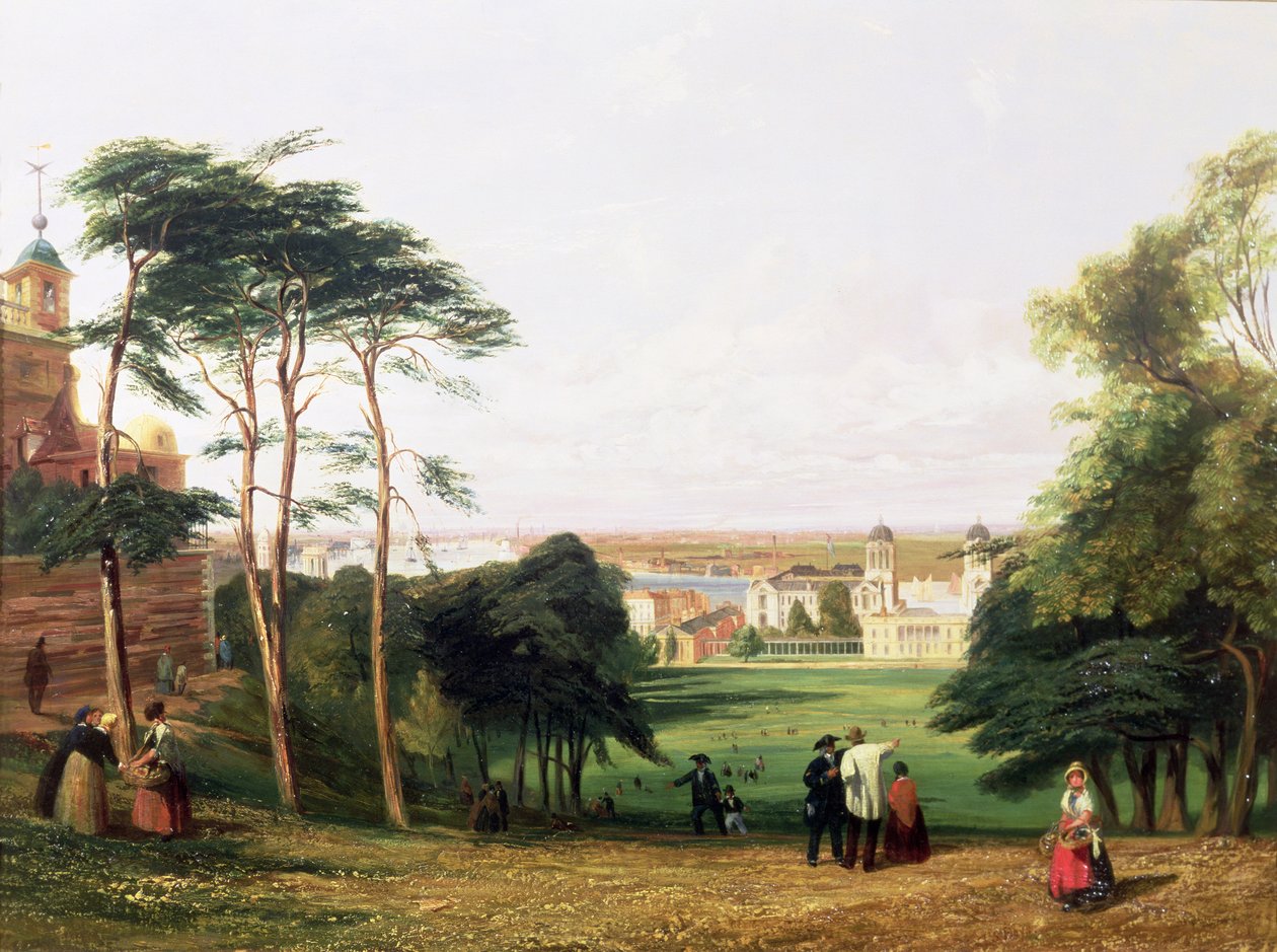 Greenwich, fra Royal Observatory av Thomas Shotter Boys