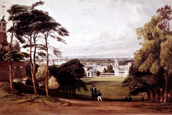 London fra Greenwich, 1842 av Thomas Shotter Boys