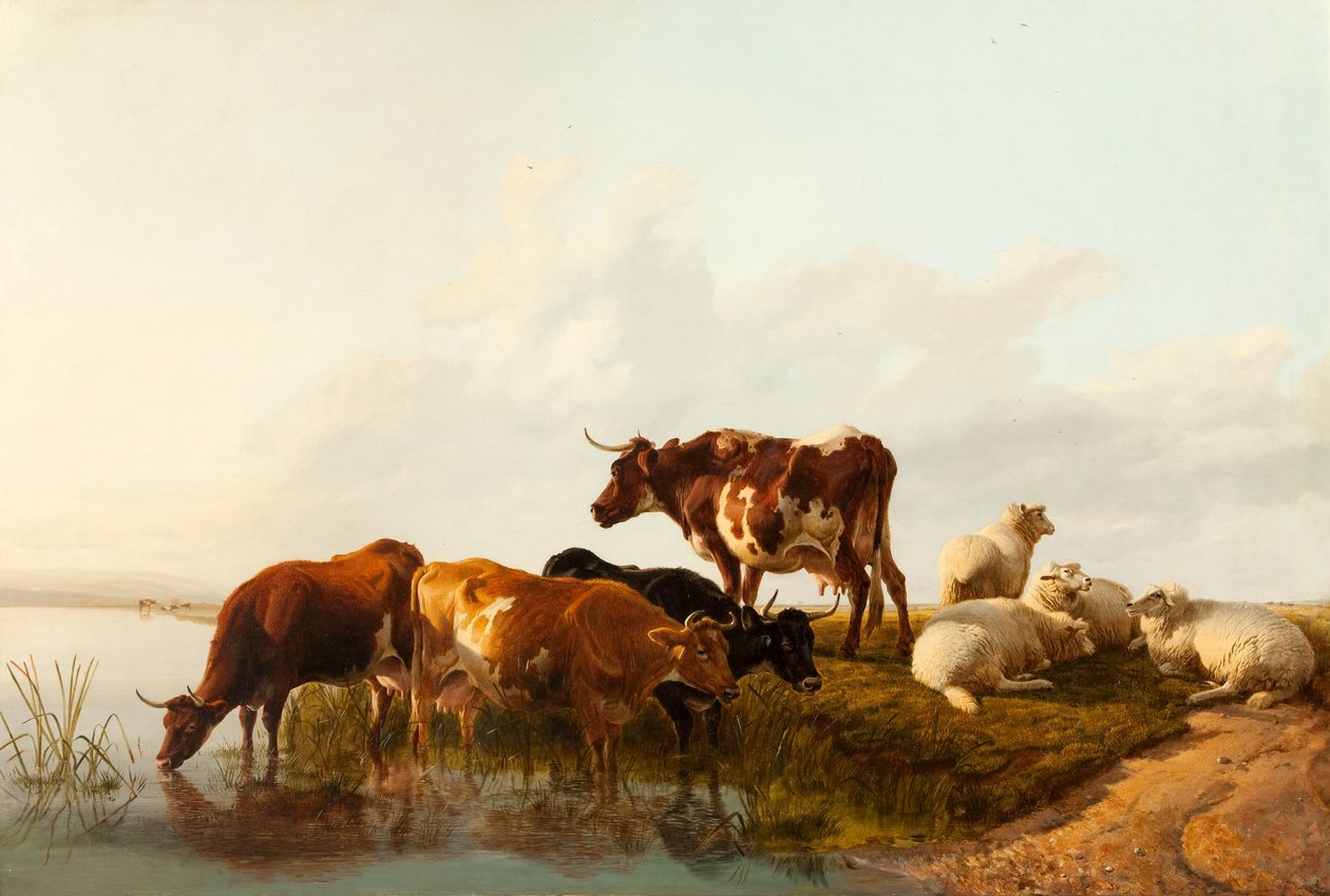 En sommerettermiddag, 1861 av Thomas Sidney Cooper