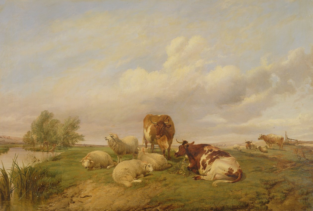 På Canterbury Meadows, 1861 av Thomas Sidney Cooper