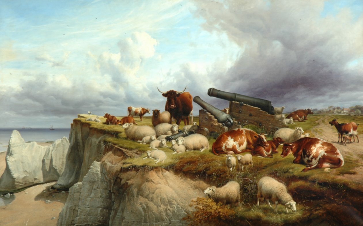 Fred og krig, 1888 av Thomas Sidney Cooper
