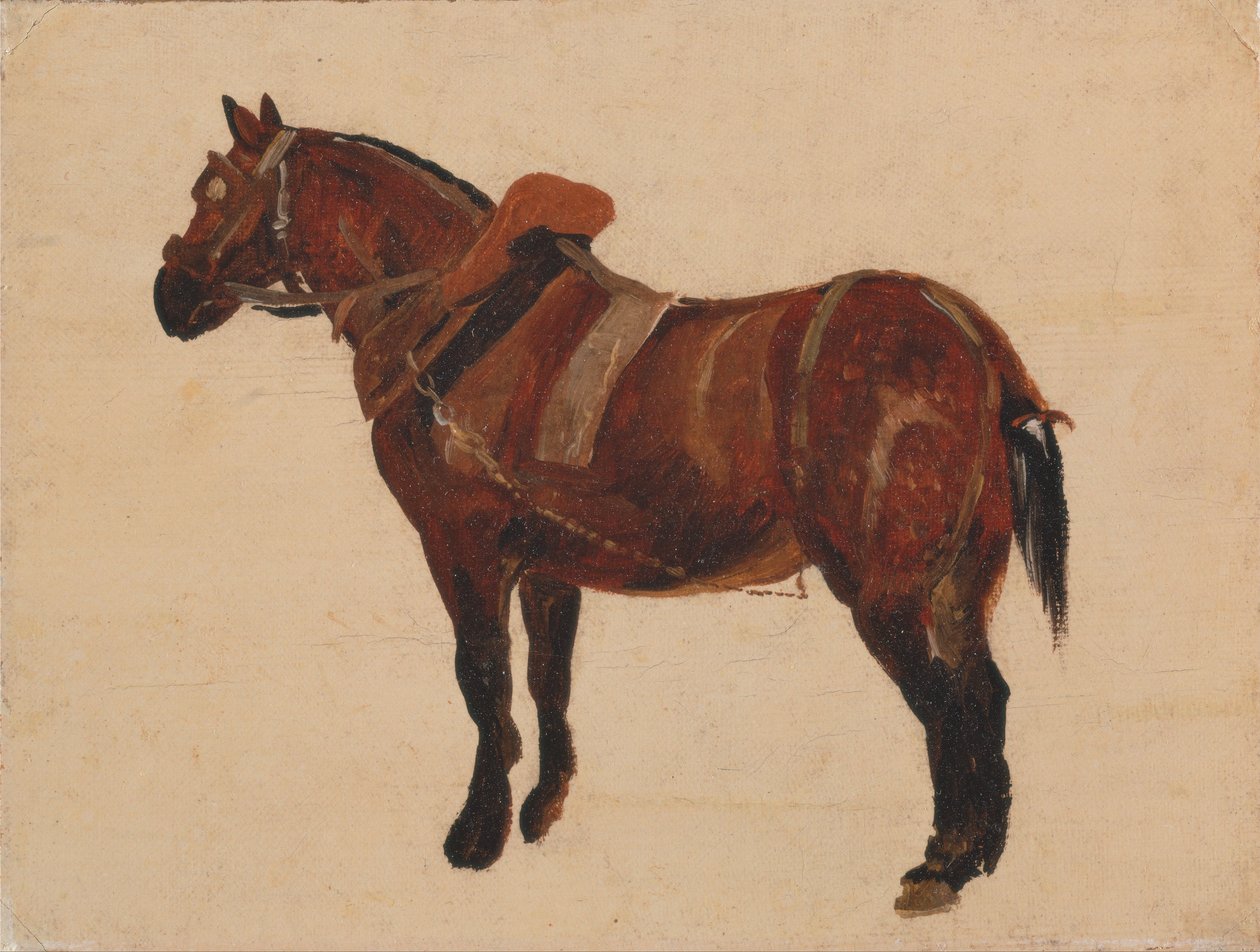 Studie av en arbeidshest av Thomas Sidney Cooper