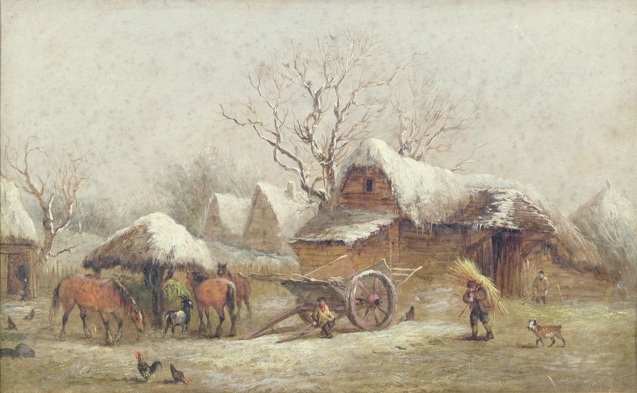 En vintergårdsscene av Thomas Smythe