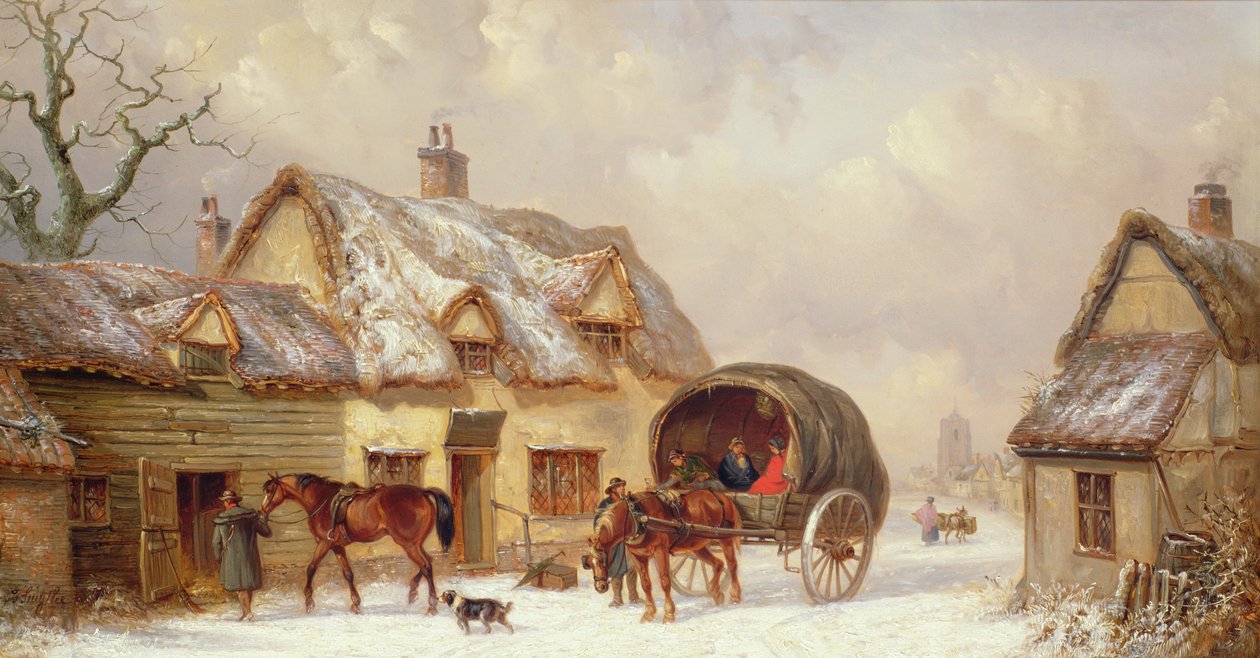 Vinterscene av Thomas Smythe