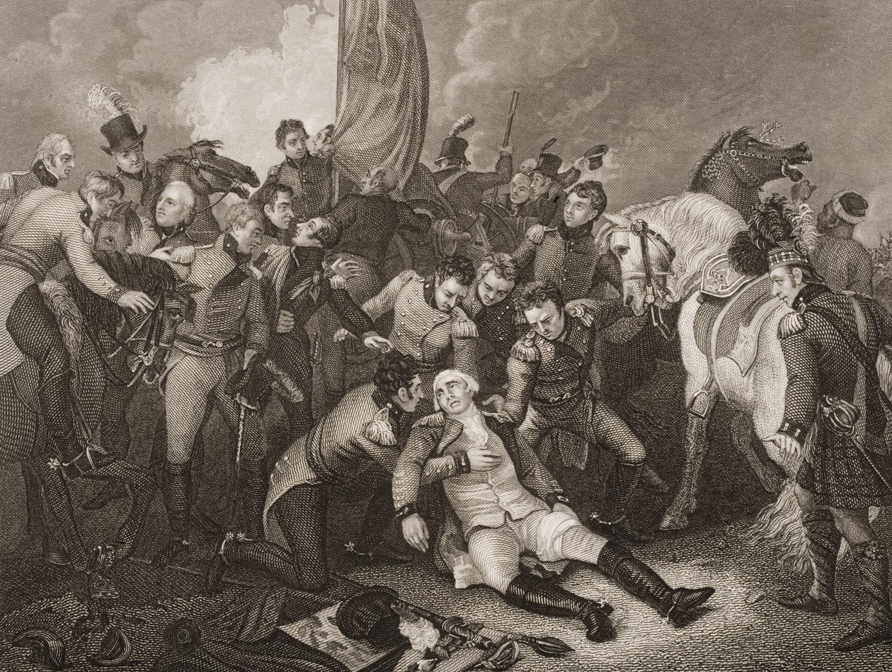 The Death of General Sir Ralph Abercromby, illustrasjon fra 