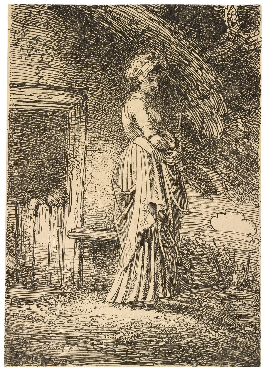 The Lost Apple fra eksempler på polyautografi av Thomas Stothard