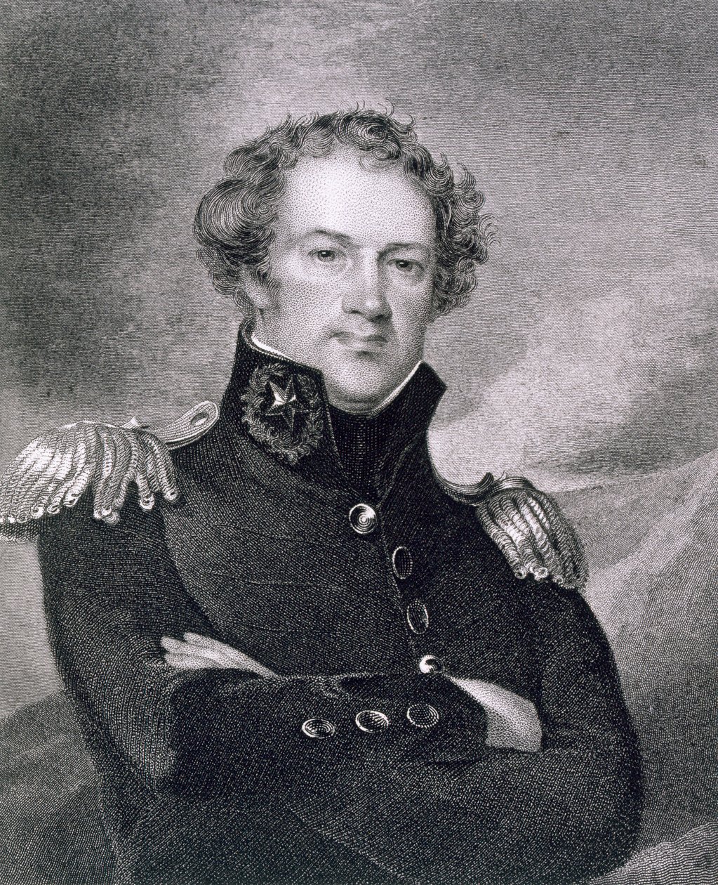 Generalmajor Alexander Macomb (1782-1842), gravert av James Barton Longacre (1794-1869) av Thomas Sully